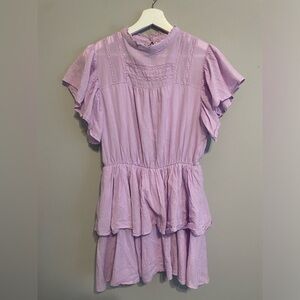 Purple lavender‎ babydoll dress size large